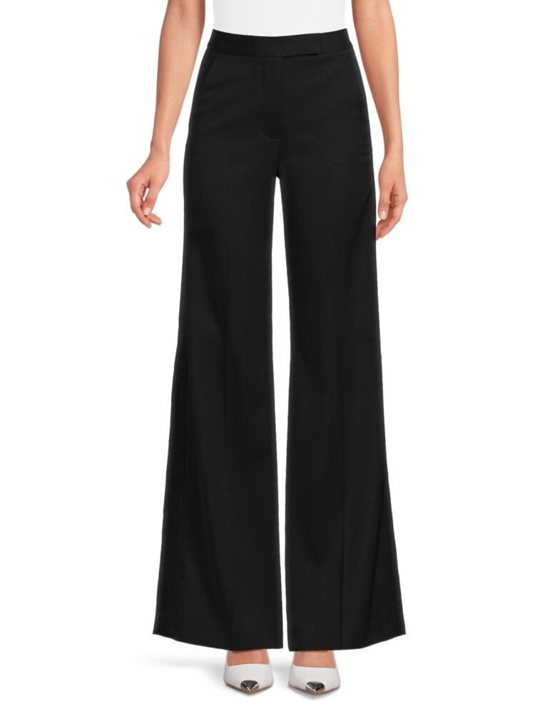 

Шерстяные широкие брюки Ansley Stella Mccartney, черный