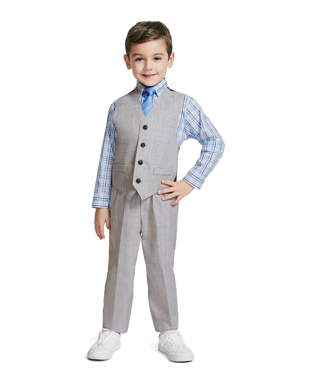 

Комплект из 4 предметов с жилетом из вереска для маленьких мальчиков Nautica