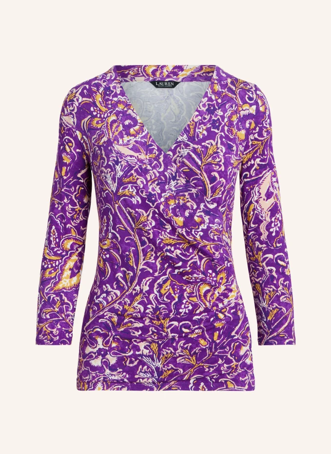 

Блузка-рубашка из трикотажа Lauren Ralph Lauren, белый