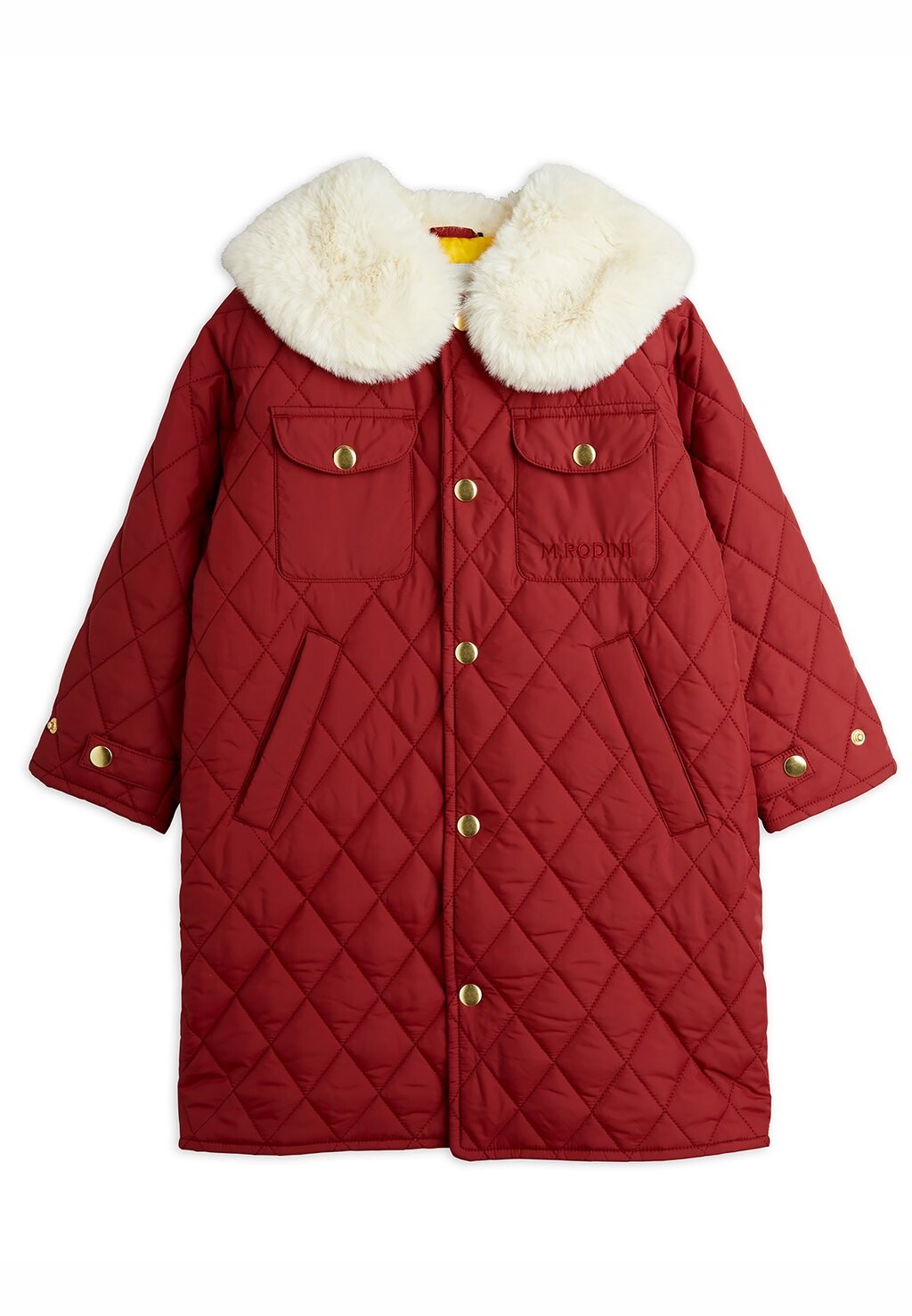 

Зимнее пальто DIAMOND QUILTED COAT UNISEX Mini Rodini, коричневый
