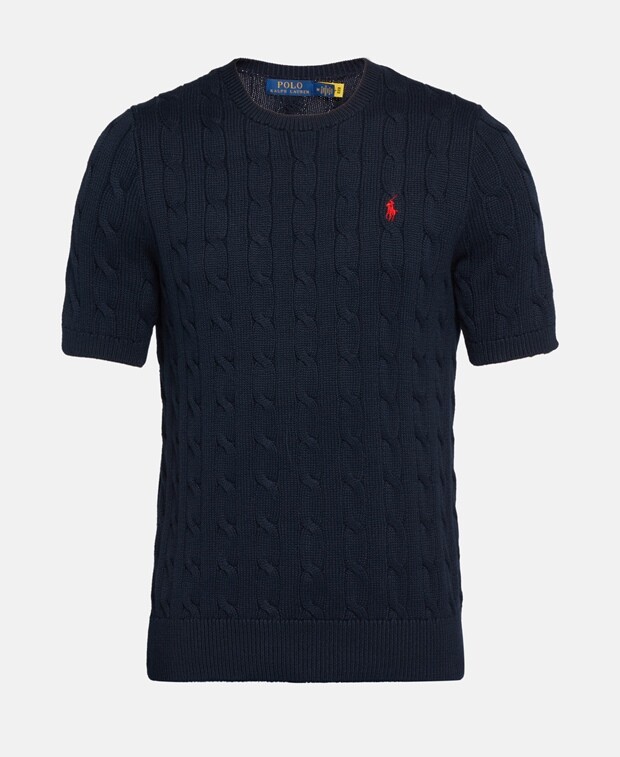 

Пуловер с короткими рукавами Polo Ralph Lauren, темно-синий