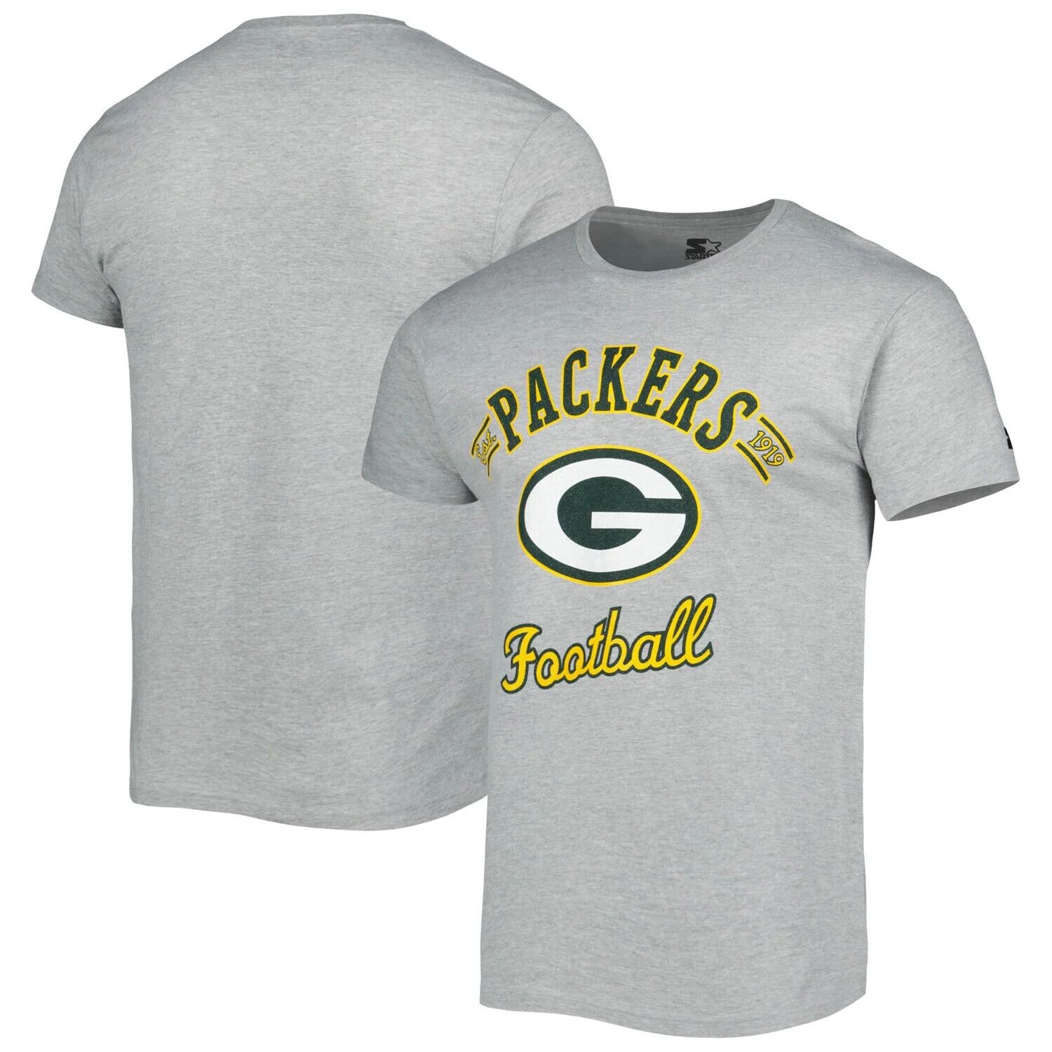 

Мужская серая футболка с принтом Green Bay Packers Prime Time Starter, Серый
