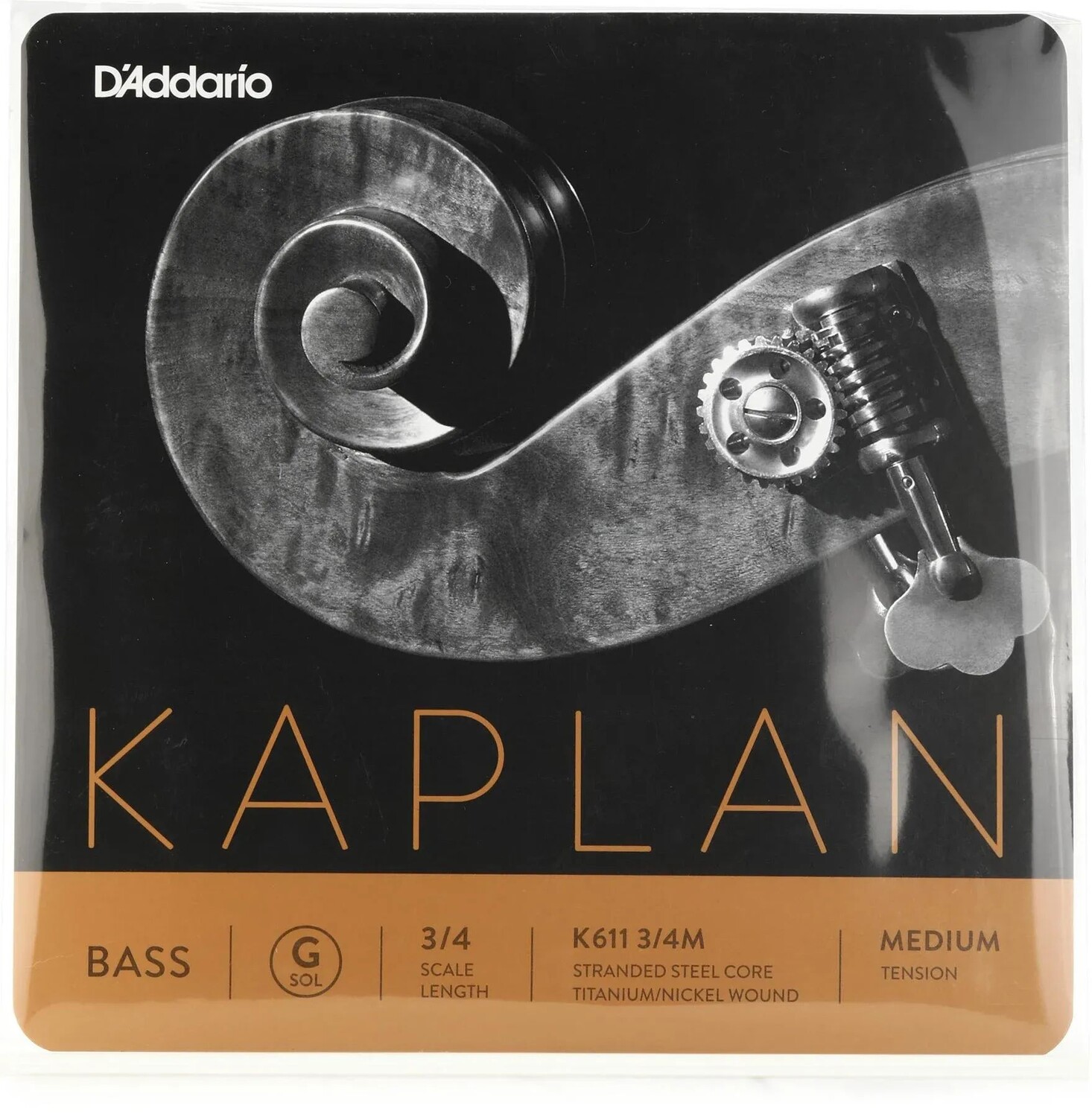 

Струна G для контрабаса D'Addario K611 Kaplan — размер 3/4