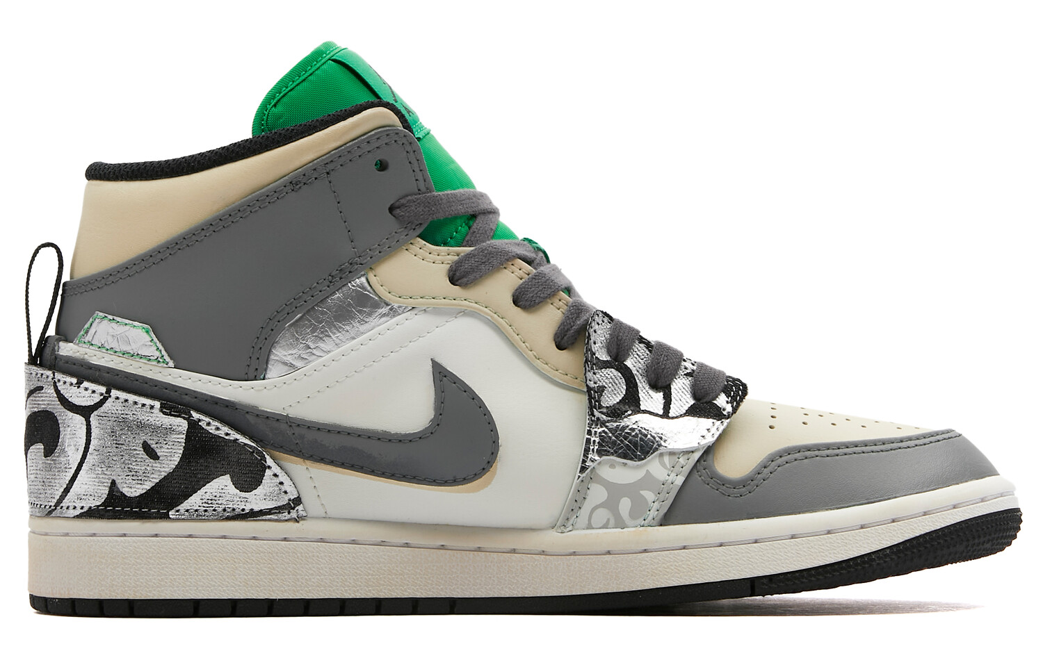 

Jordan Air Jordan 1 винтажные баскетбольные кроссовки мужские, Grey White Brown