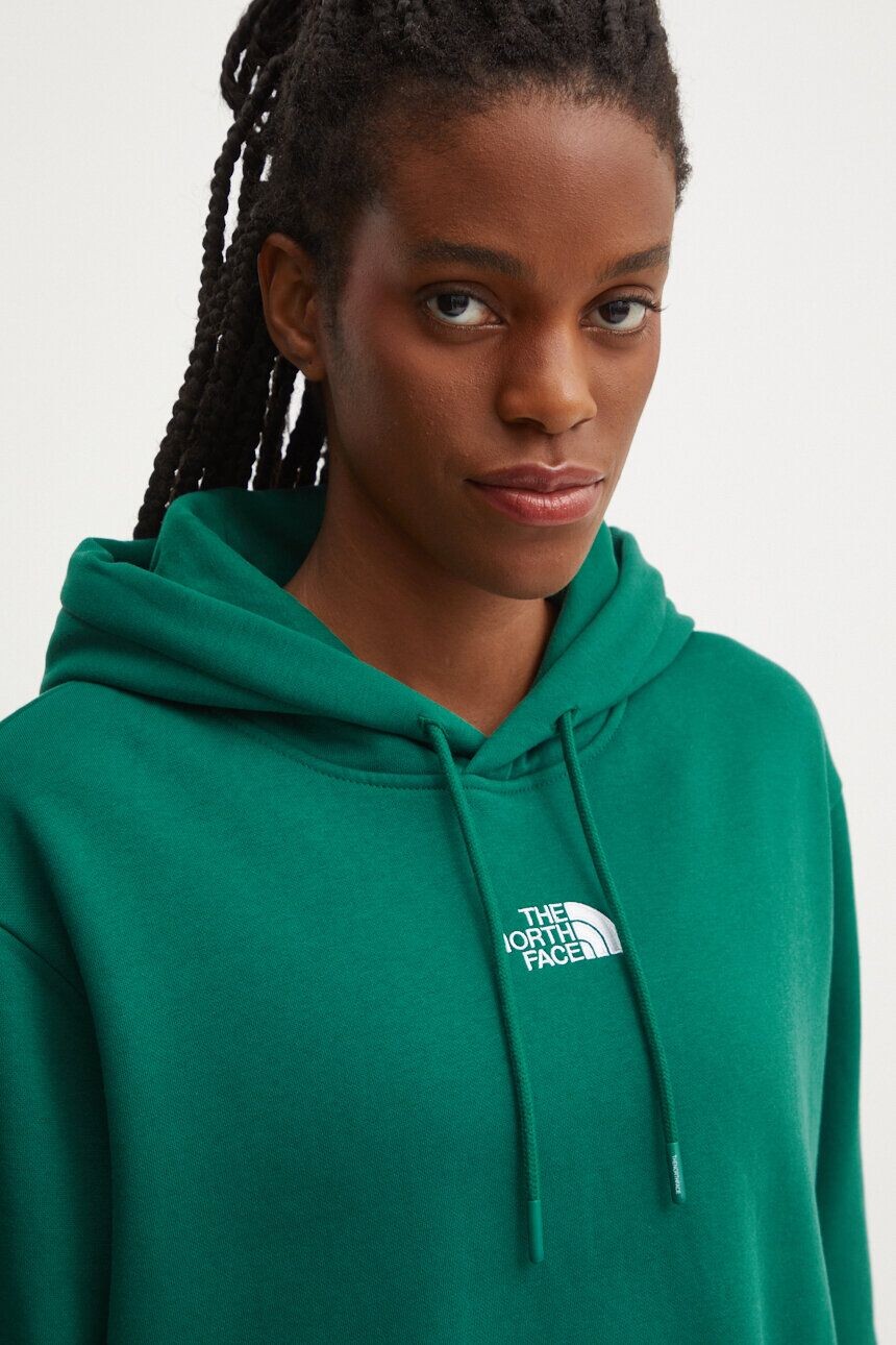 

Укороченная толстовка The North Face Essential, зеленый