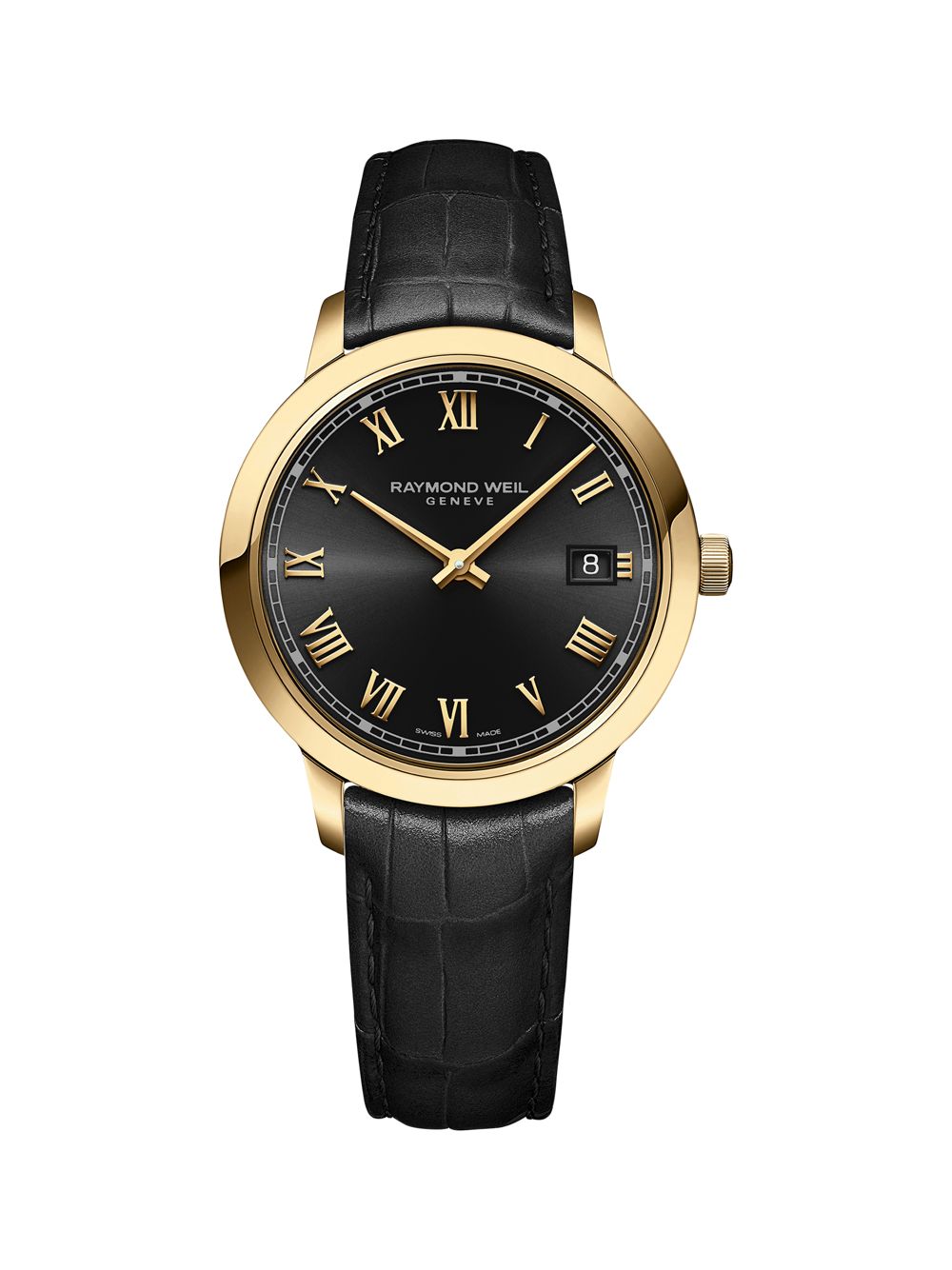 

Часы Toccata Goldtone из нержавеющей стали и кожаного ремешка/34 мм Raymond Weil, желтый