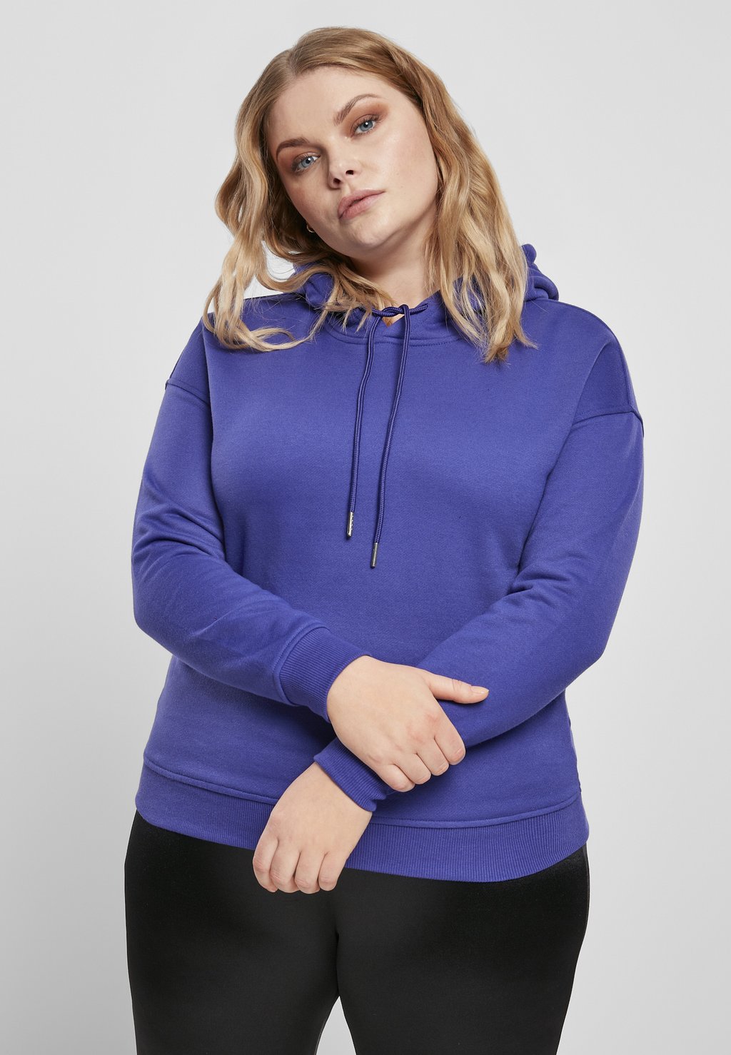 Толстовка с капюшоном Urban Classics Ladies Hoody, фиолетовая