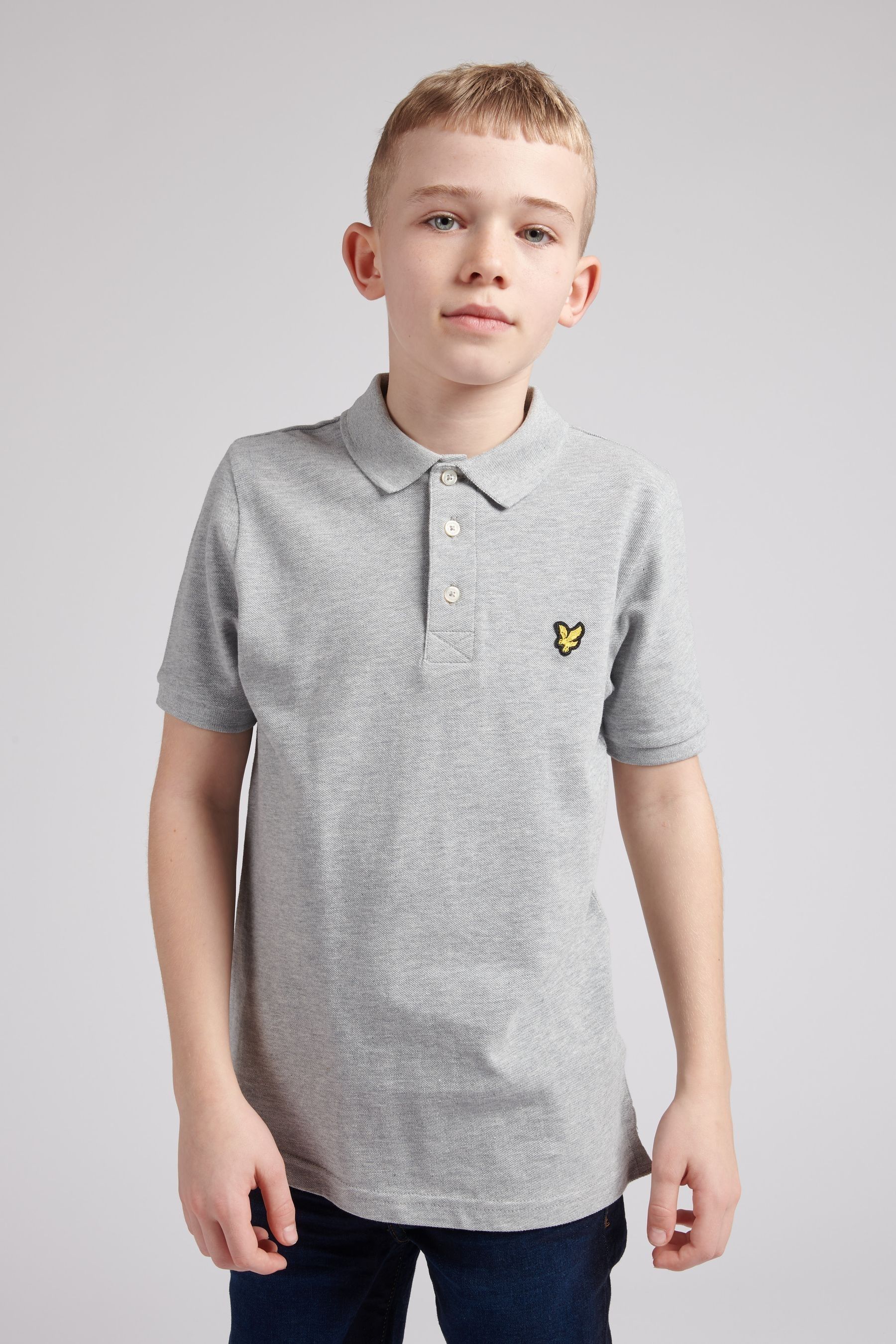 

Классическая рубашка-поло Lyle & Scott, серый