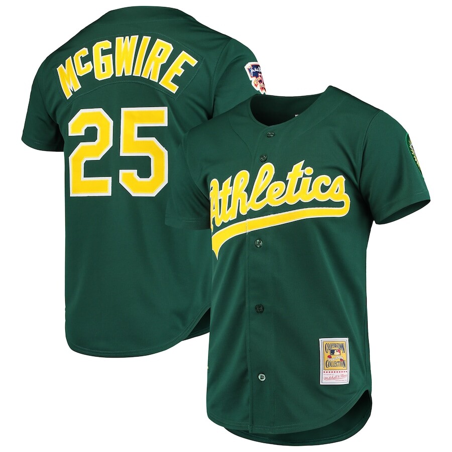 

Джерси Mitchell & Ness Oakland Athletics, зеленый