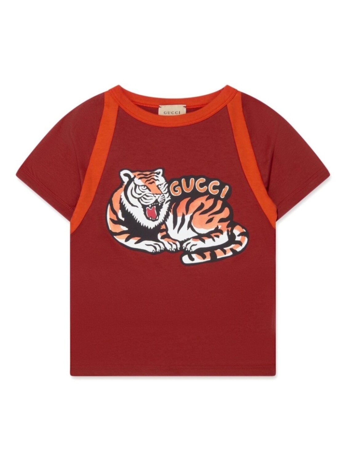 

Футболка с принтом Gucci Kids, красный