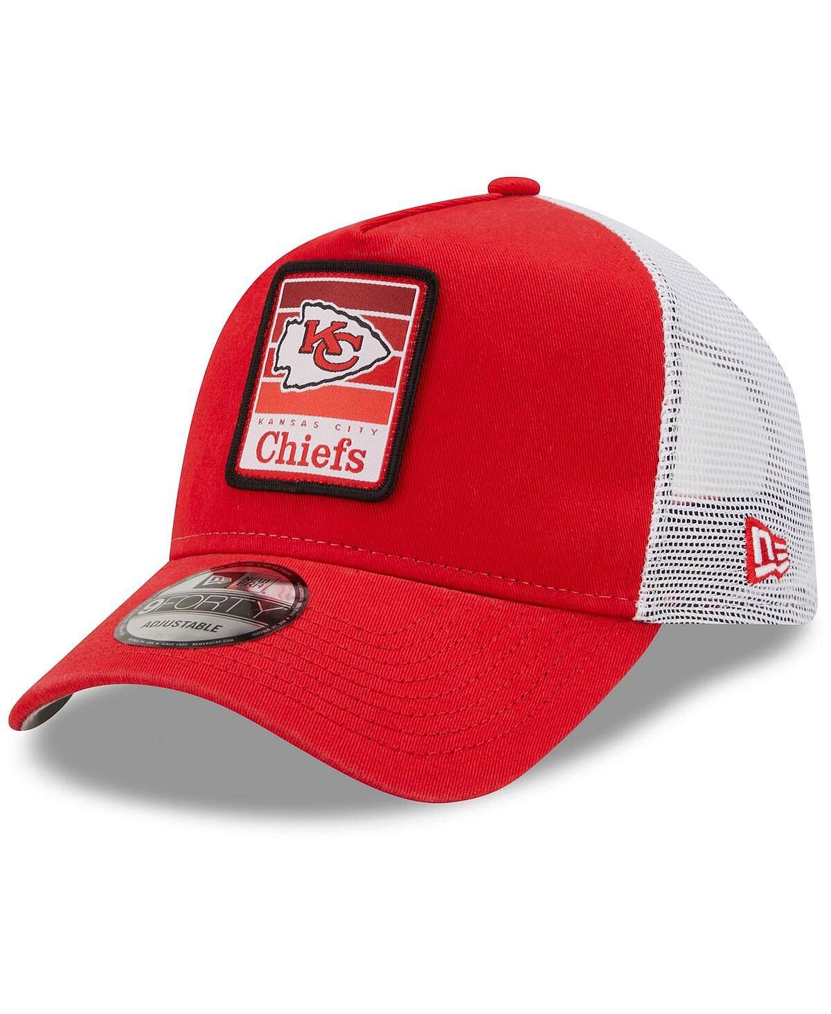 

Мужская красно-белая кепка Kansas City Chiefs Gradient Trucker 9Forty Snapback New Era