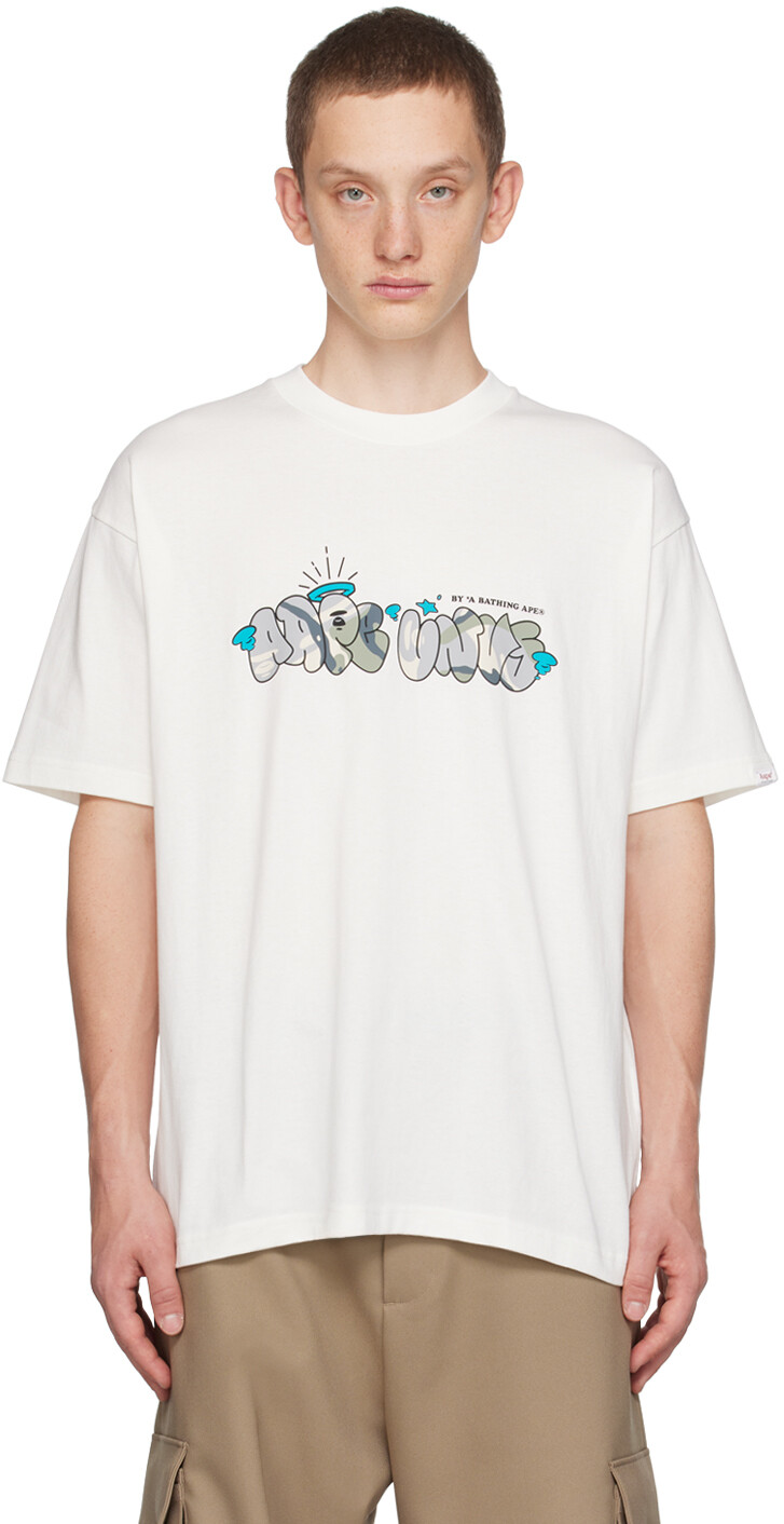 

Off-White футболка с принтом AAPE by A Bathing Ape