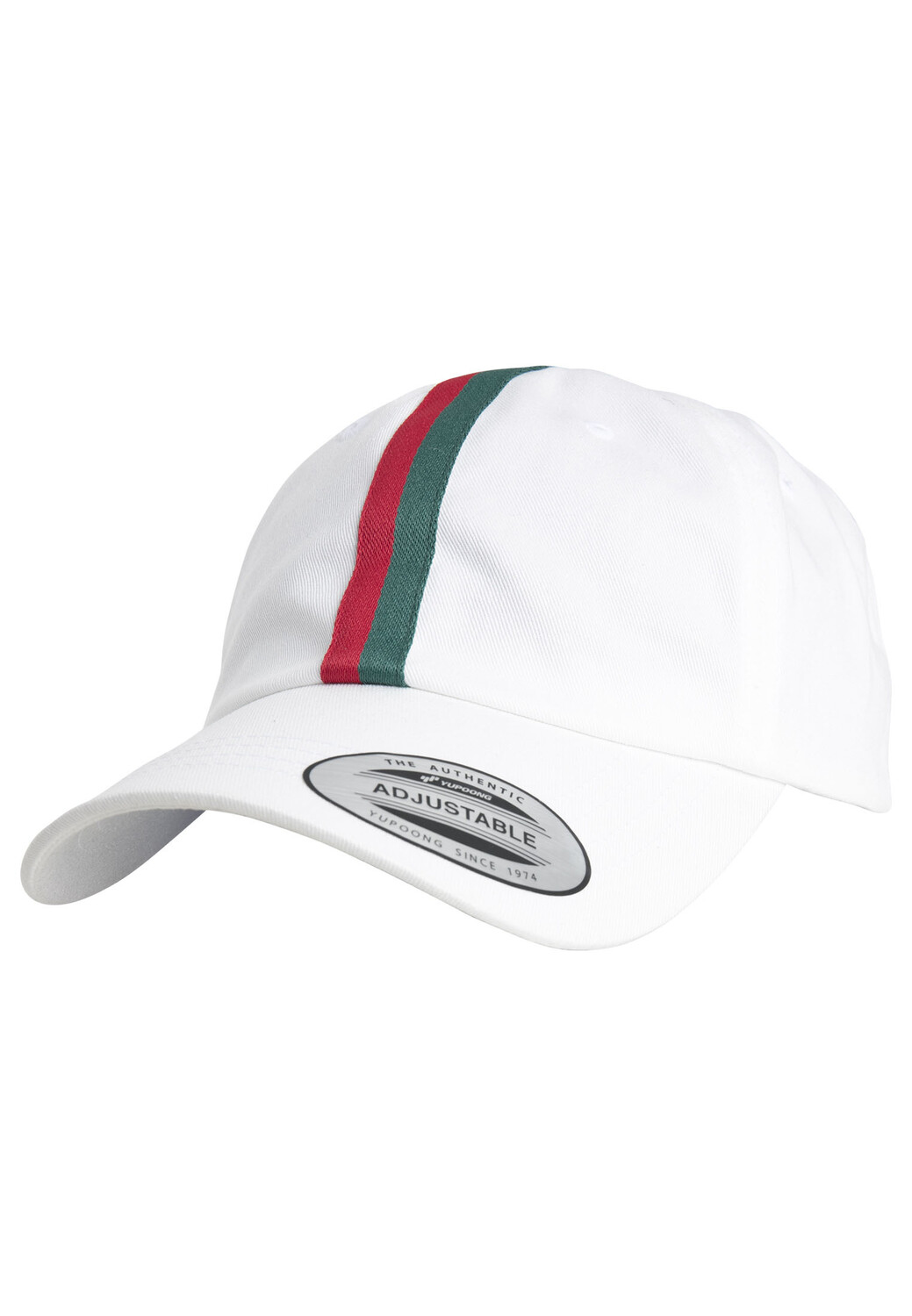 

Бейсболка Flexfit Dads, цвет white/firered/green