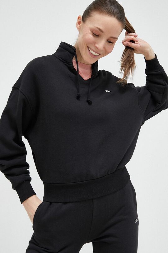 

Хлопковая толстовка Reebok, черный