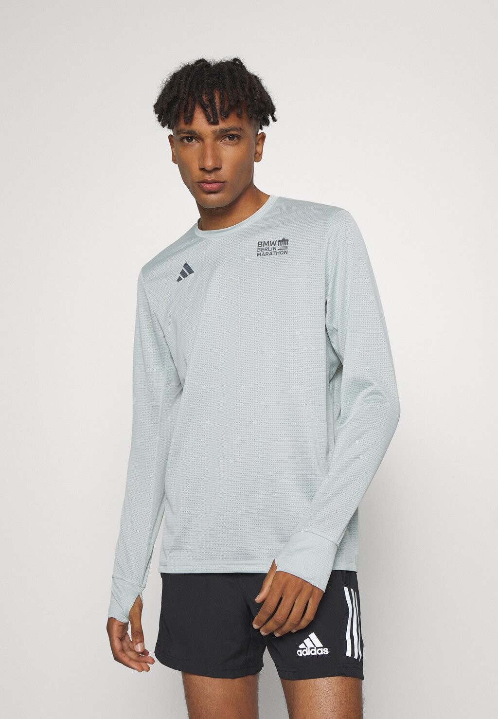 

Футболка с длинными рукавами Berlin 2023 Marathon Ls Adidas, цвет silver