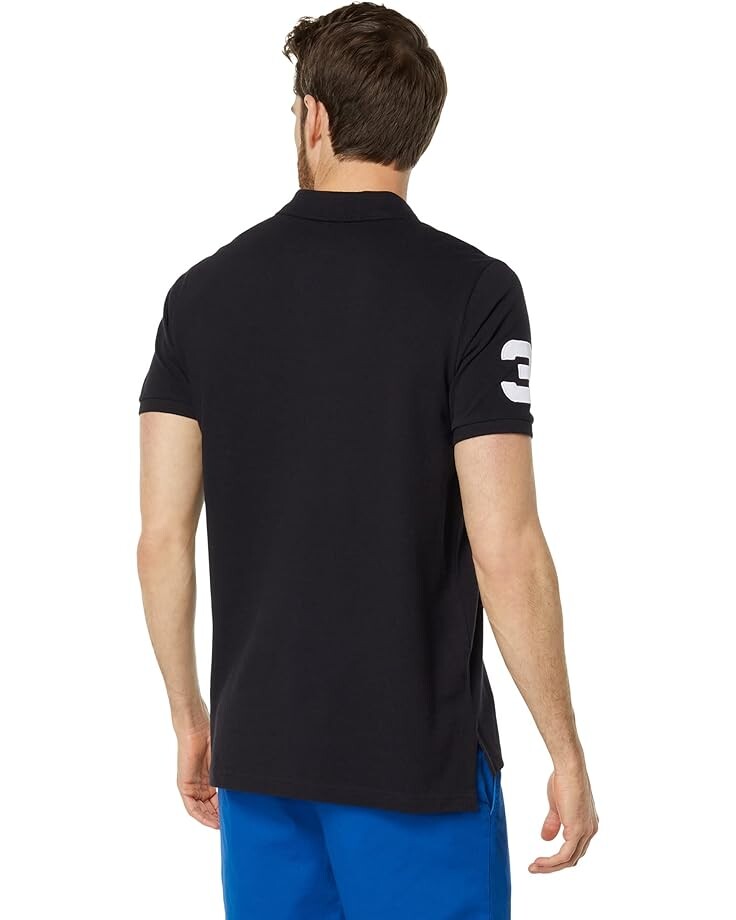

Поло U.S. POLO ASSN. Diagonal Sash Pique Polo, черный