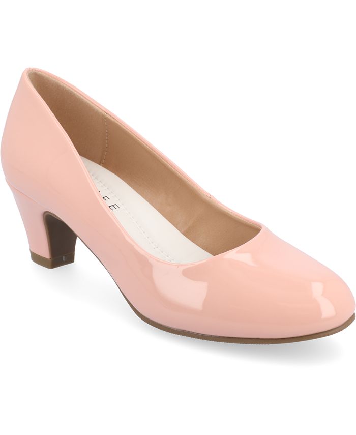 

Женские туфли на каблуке Luu Journee Collection, цвет Patent, Pink- Faux Leather Polyurethane