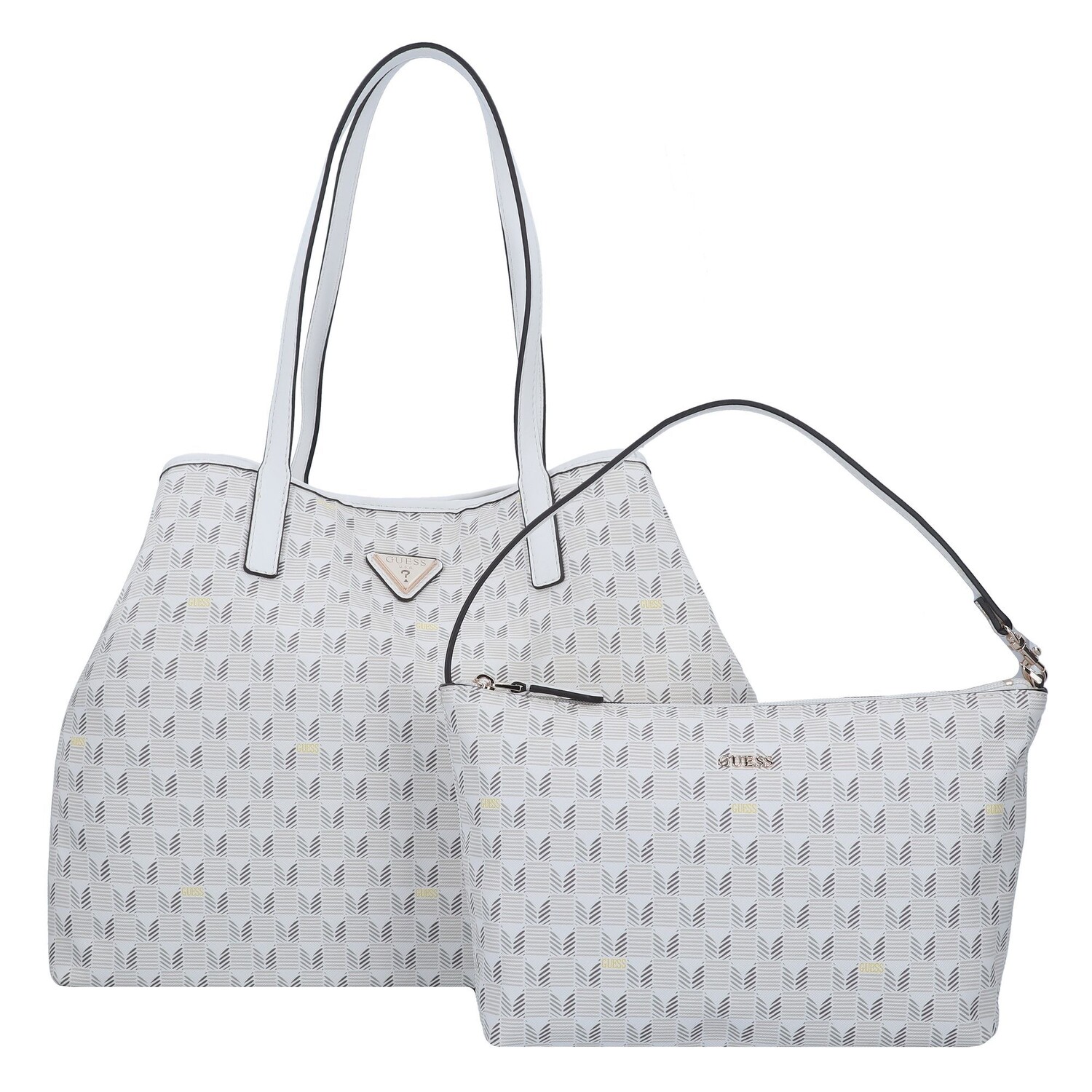 

Сумка через плечо Guess Vikky 40 cm, цвет stone logo