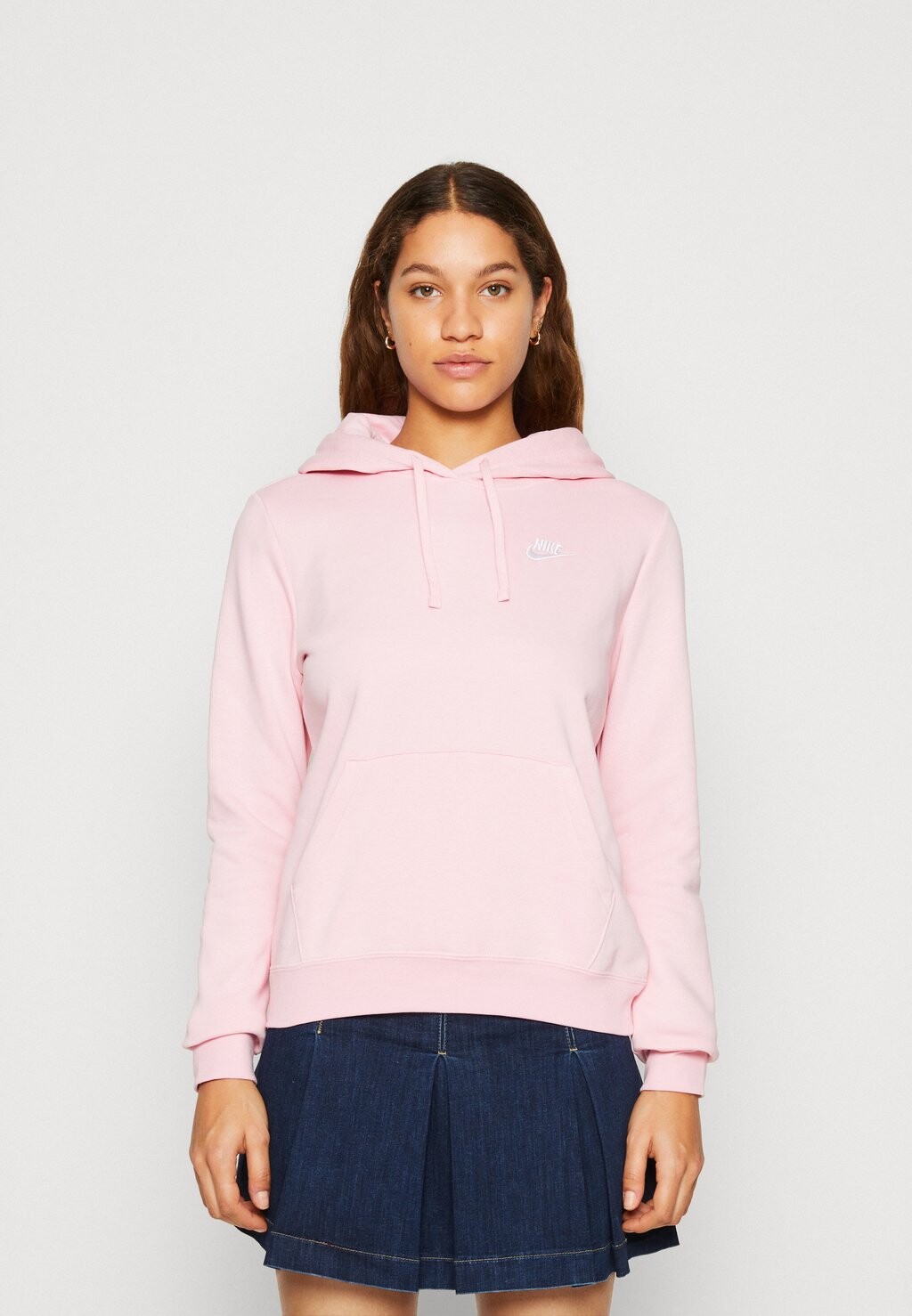 

Толстовка Nike W Club Flc Std Po, бледно-розовый