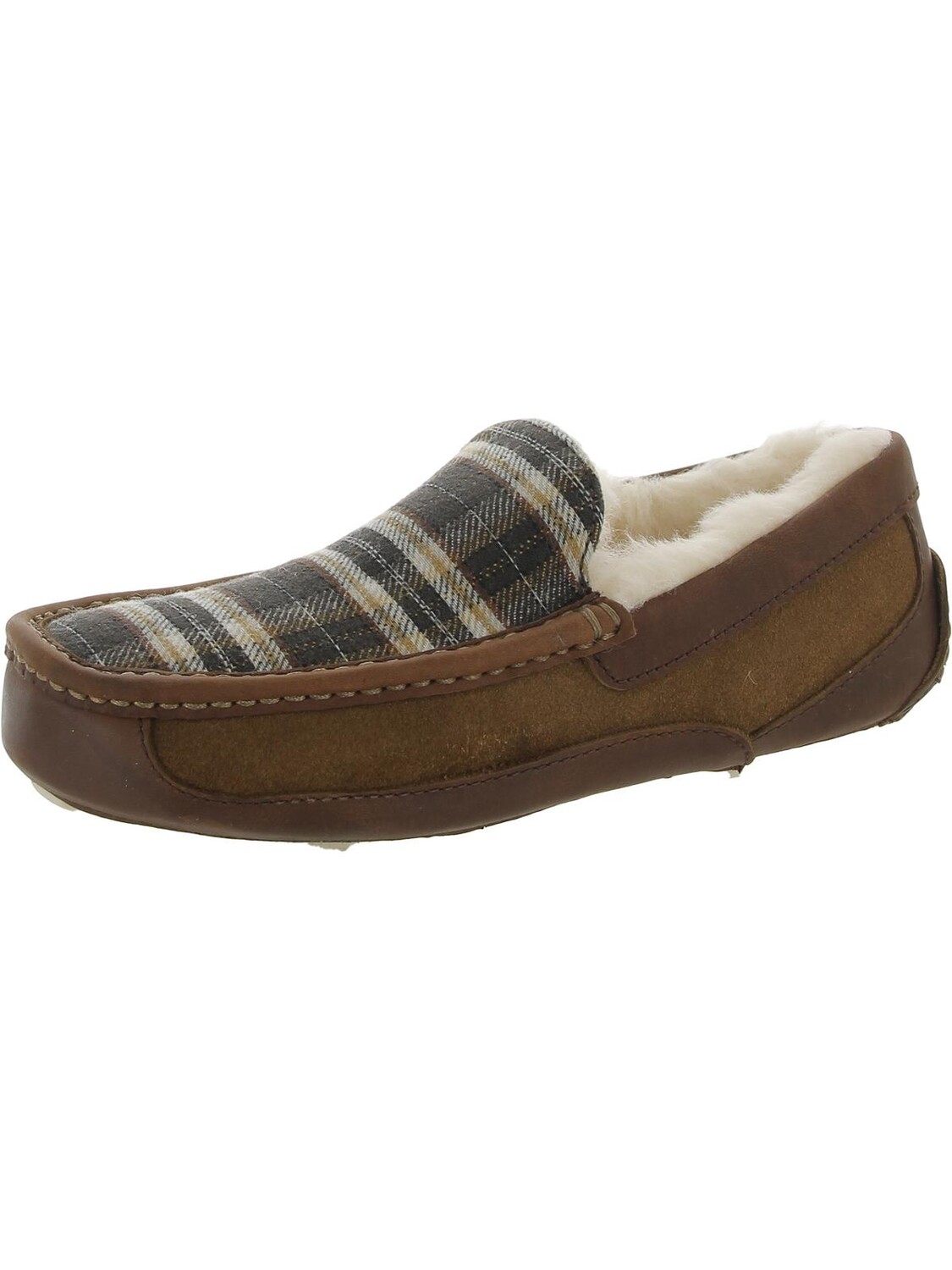 

Мужские замшевые лоферы Ascot в клетку UGG, цвет Chestnut/Plaid