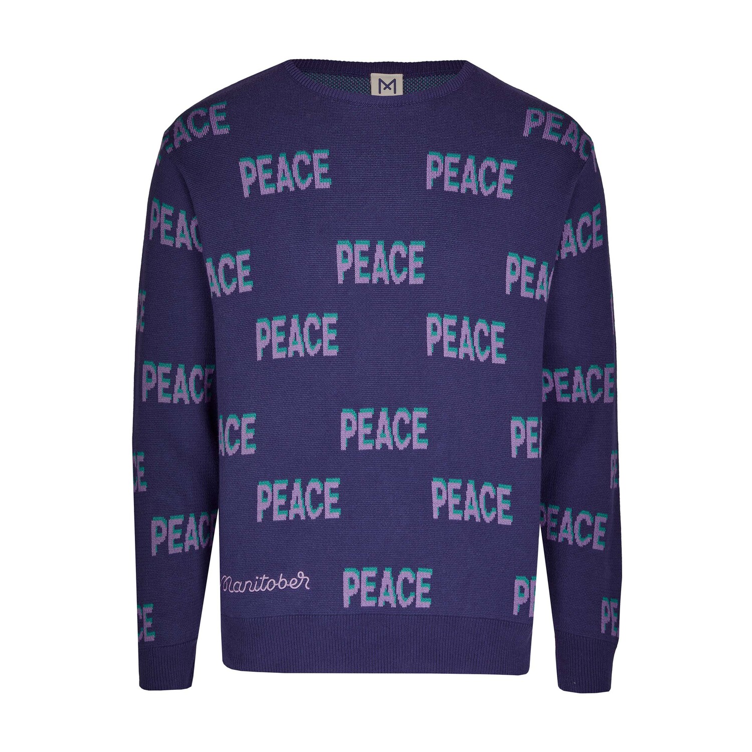 

Пуловер MANITOBER Peace Strick, темно синий