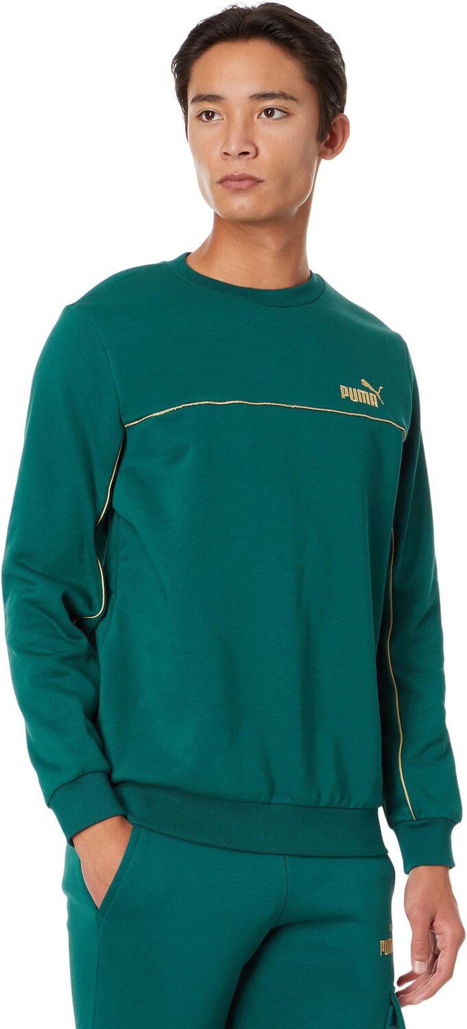 

Толстовка Essentials+ Minimal Gold Crew PUMA, цвет Malachite