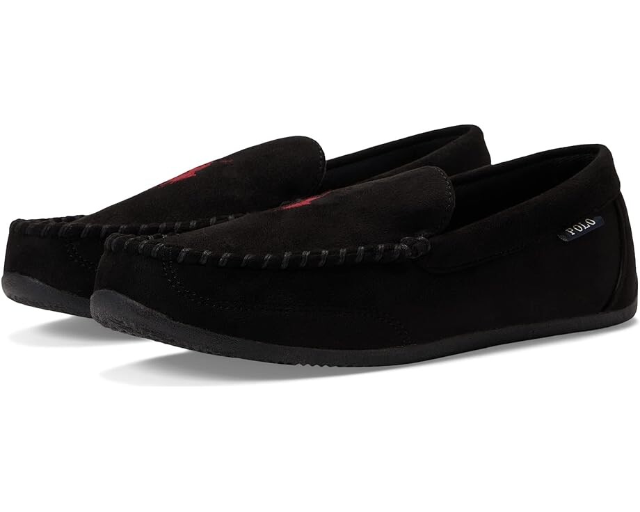 

Тапочки Polo Ralph Lauren Declan Plaid Moccasin Slipper, черный
