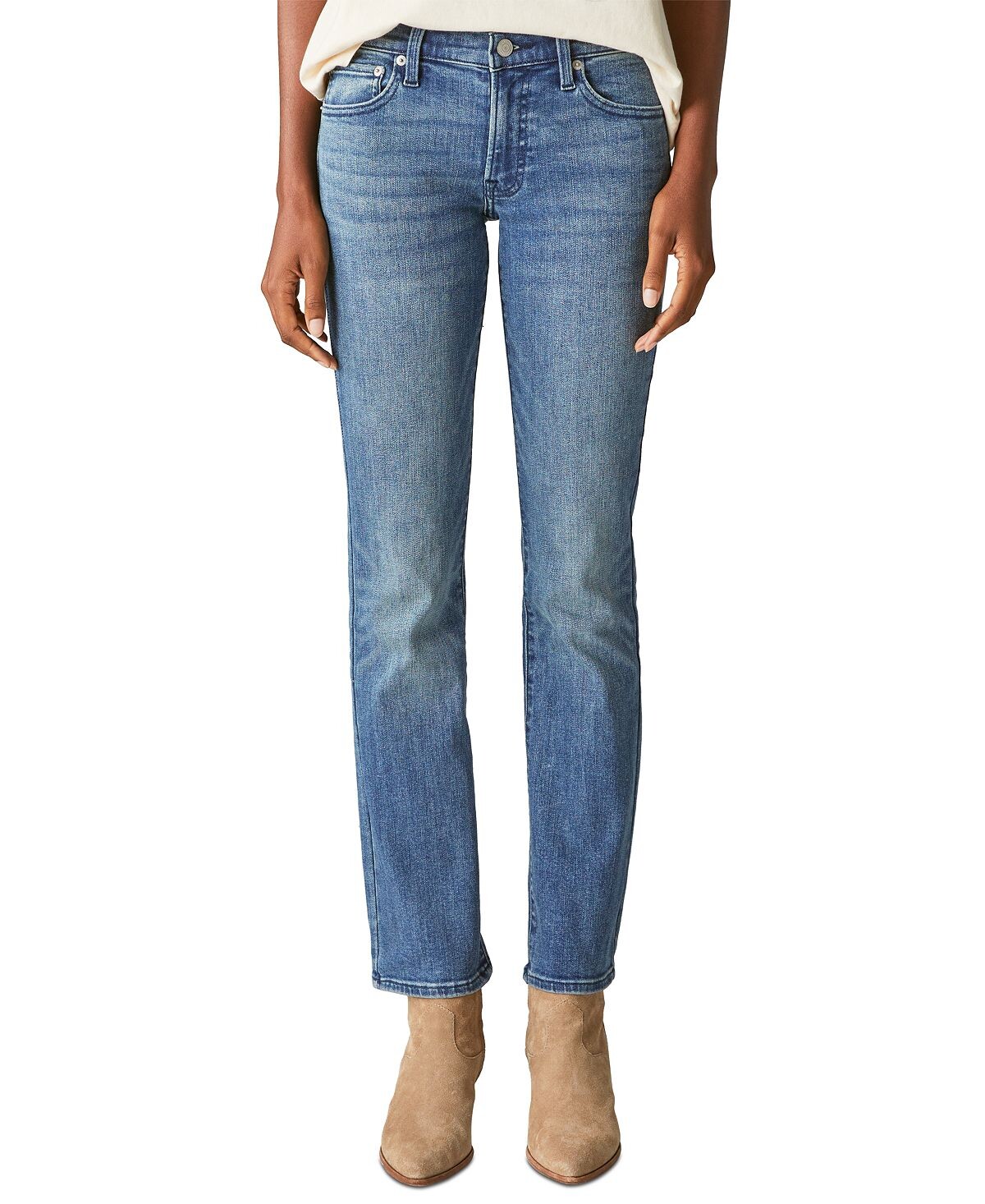 

Женские милые прямые джинсы со средней посадкой Lucky Brand