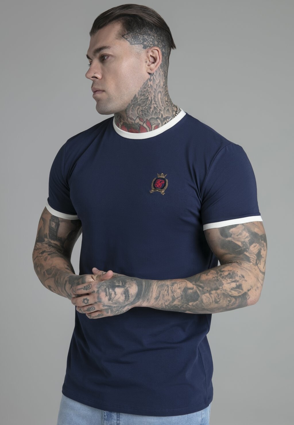 

Базовая футболка Crest SIKSILK, синий