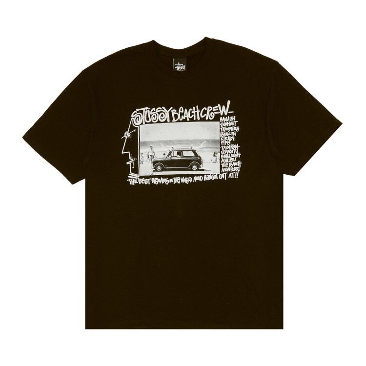 

Футболка Stussy Beach Crew 'Black', черный