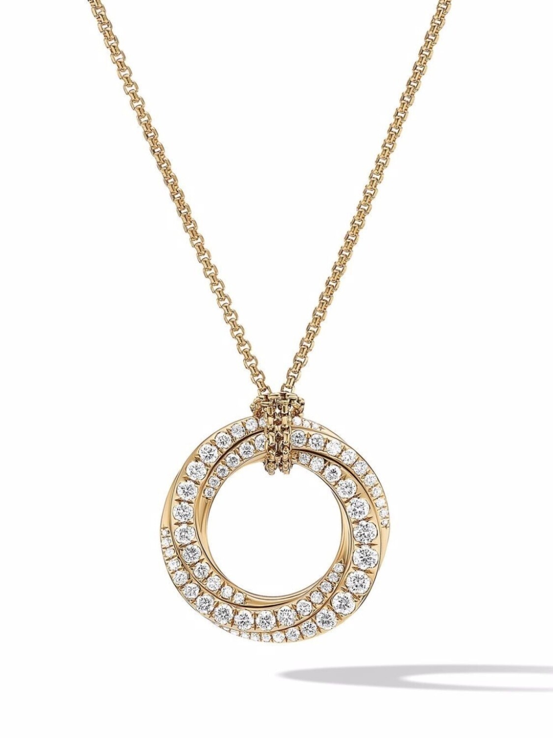 

Колье Crossover из желтого золота с бриллиантами David Yurman, золотой