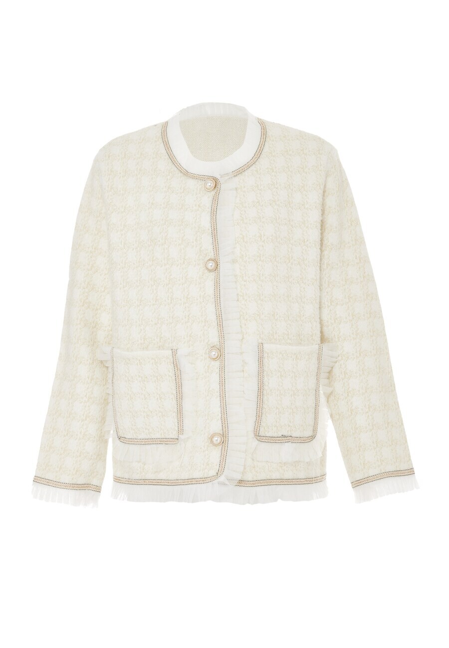 

Вязаный кардиган Zitha, цвет Wool White/Natural White