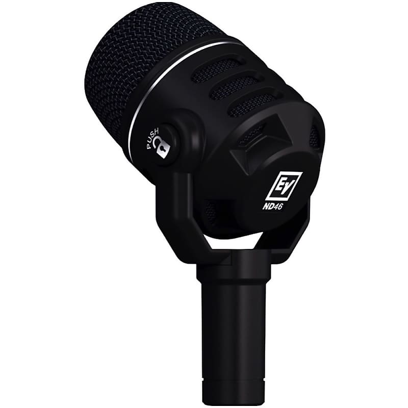 Динамический микрофон Electro-Voice ND46 Supercardioid Dynamic Microphone with Pivoting Head динамический микрофон electro voice nd44 cardioid dynamic microphone with pivoting head and drum rim clamp
