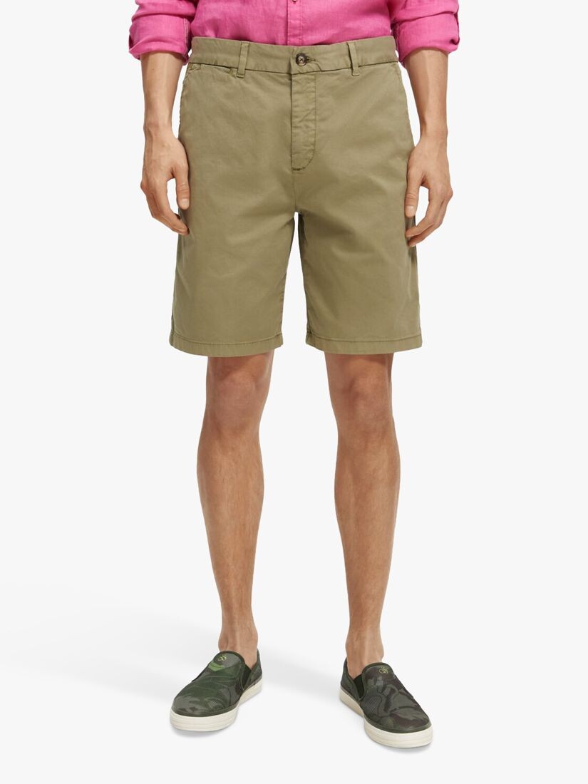 

Хлопковые шорты чинос Scotch & Soda Stuart Pima, цвет хаки