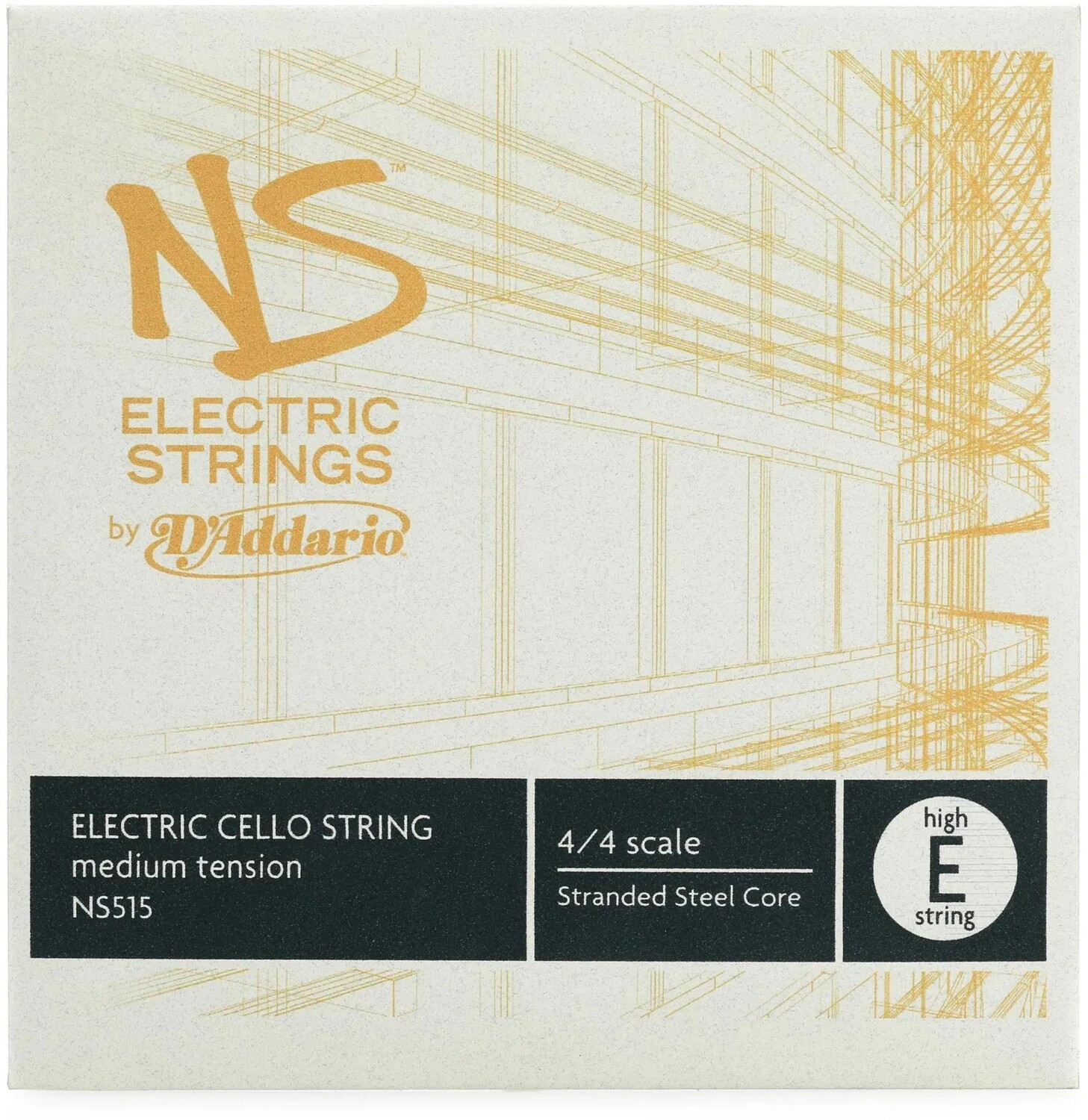 

D'Addario NS515 NS Струна для электровиолончели High E - масштаб 4/4, среднее натяжение