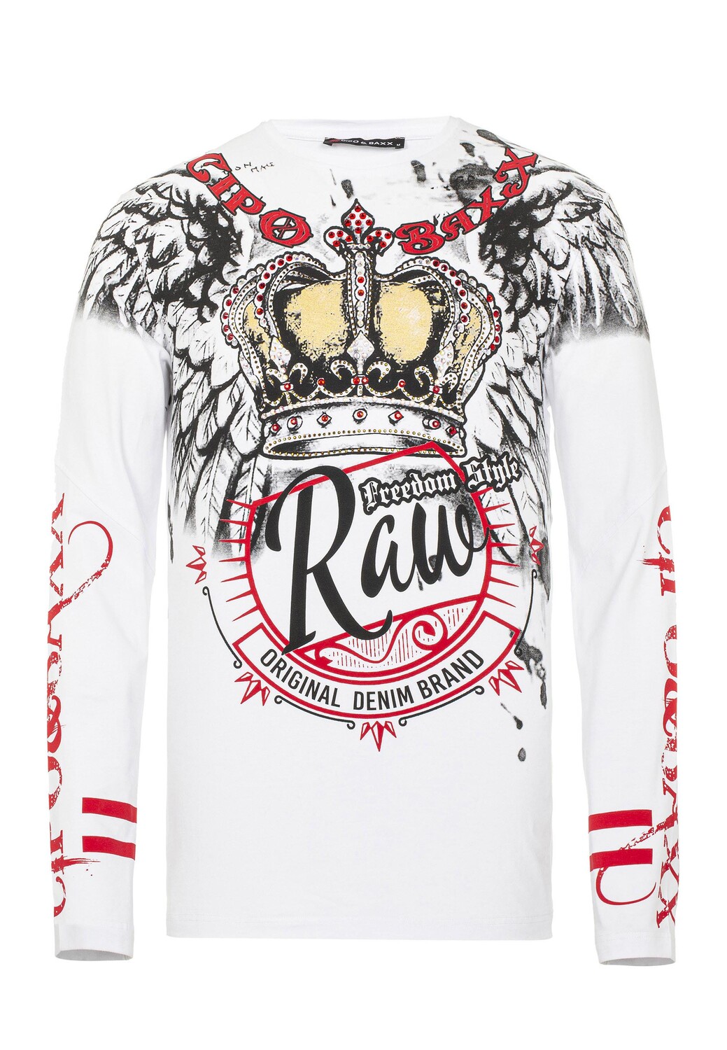 

Лонгслив Cipo & Baxx Langarmshirt, белый
