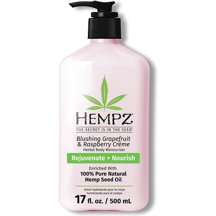 

Hempz Blushing Grapefruit & Raspberry Crème Травяной увлажняющий крем для тела 500 мл — розовый