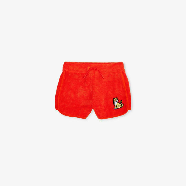 

Шорты из смесового хлопка с вышитым логотипом 4–10 лет Kenzo, красный