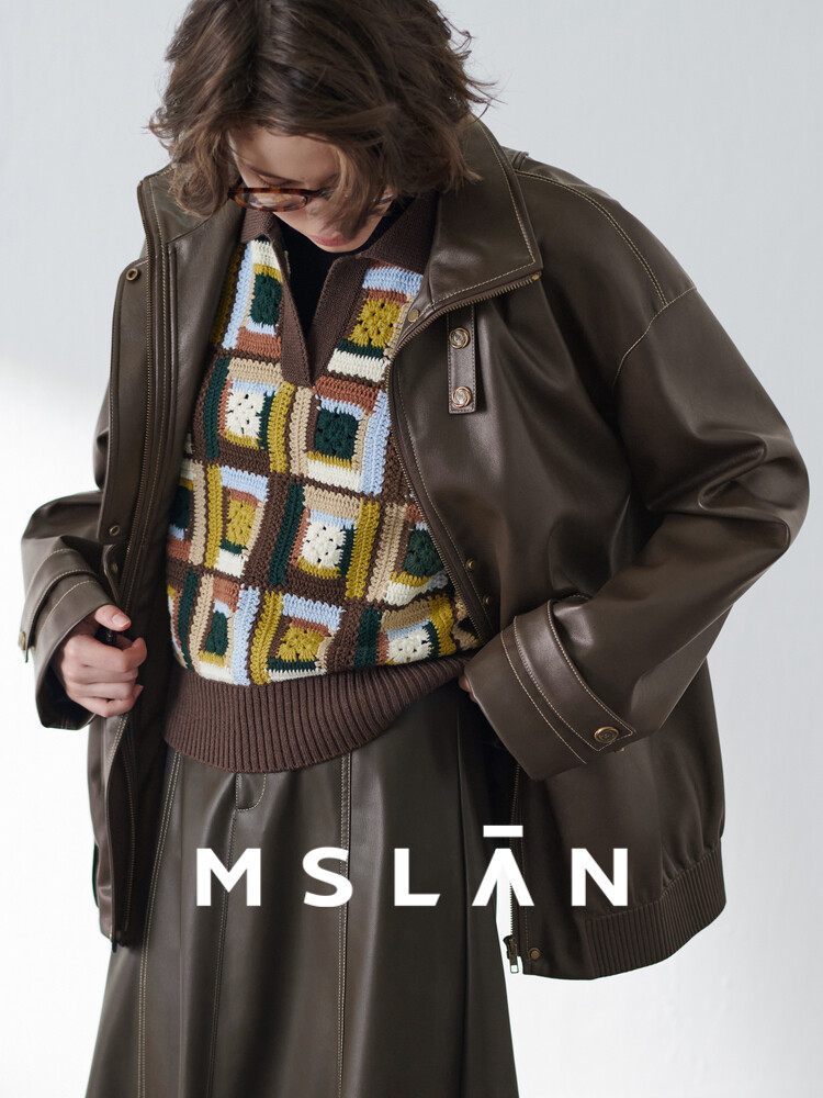 

Жилет Mslan в клетку, коричневый