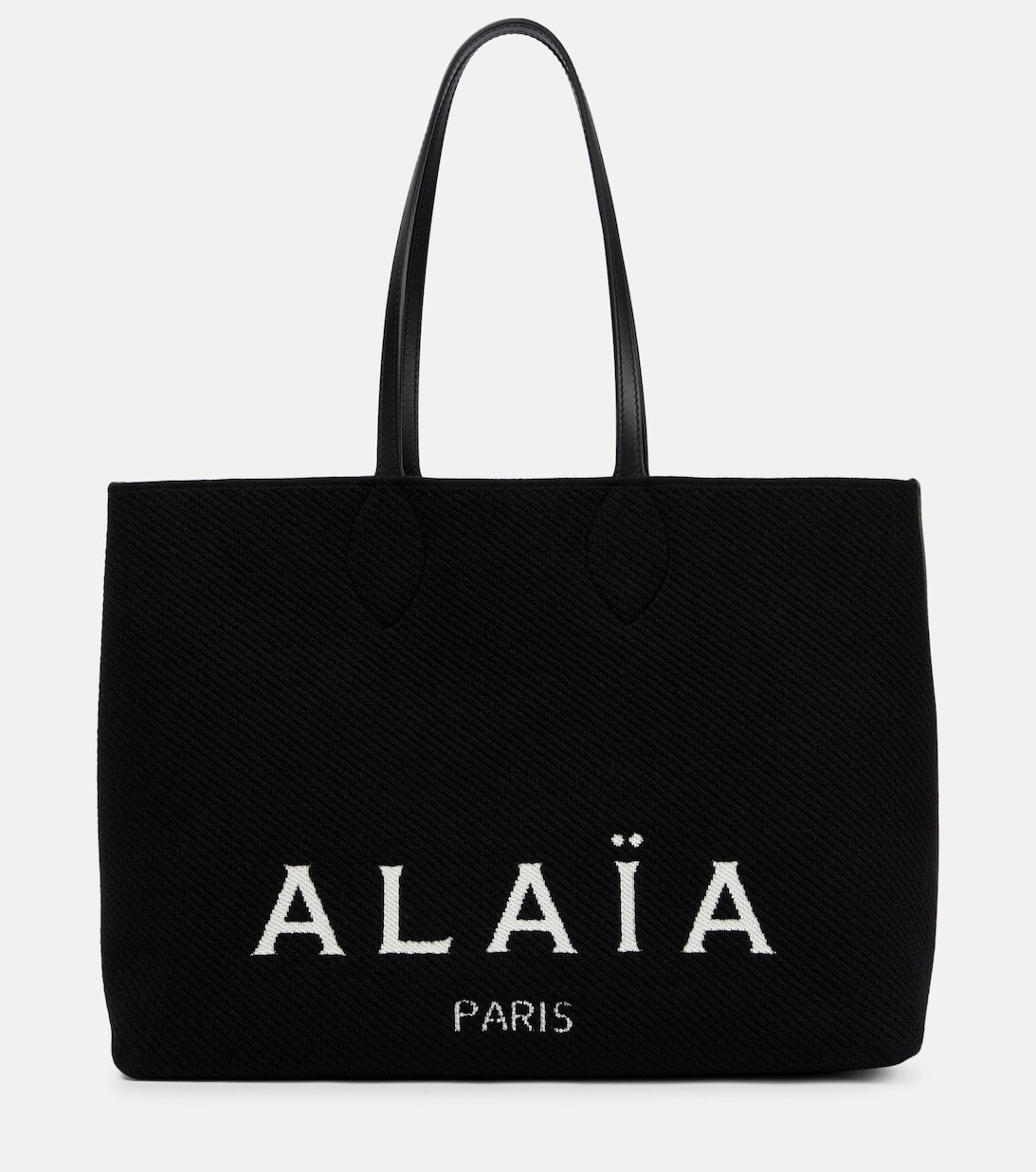 

Вязаная сумка-тоут Alaïa, черный