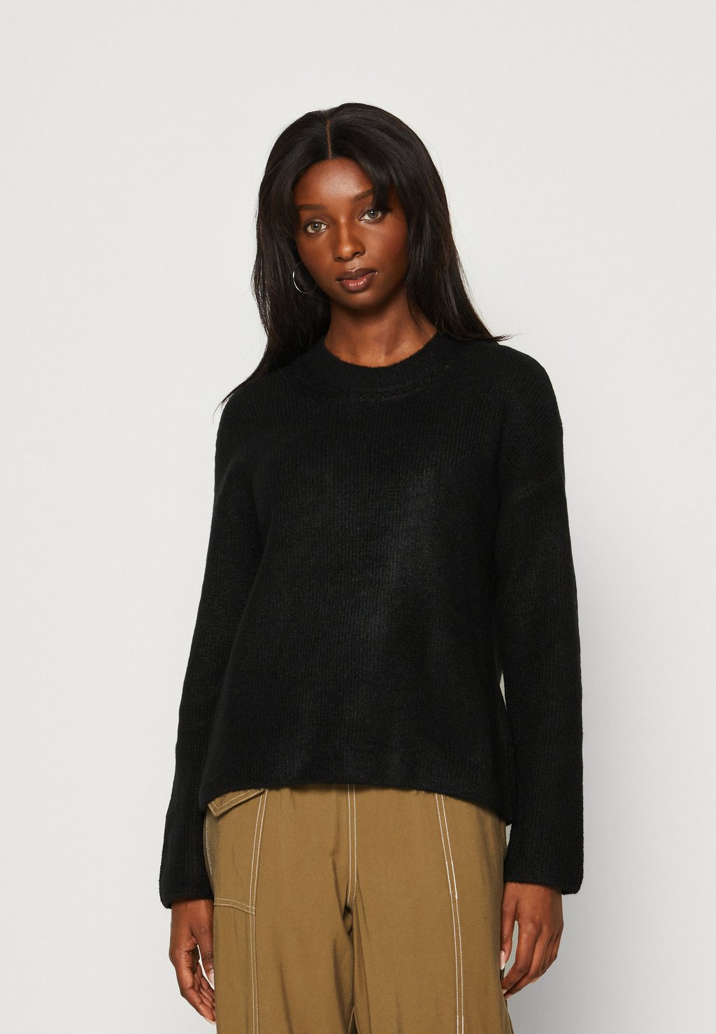 Вязаный свитер FOREVERCOZY CREW Gap, цвет true black