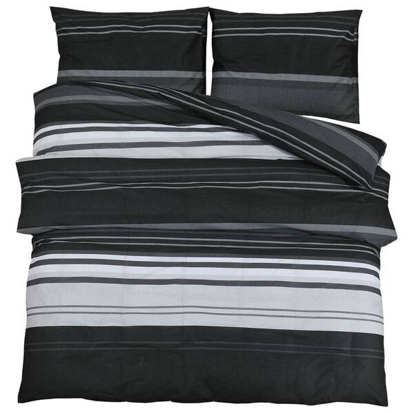 

Комплект постельного белья vidaXL Set 3016894-14 (3 шт), 260x1x220 см цвет schwarz/grau