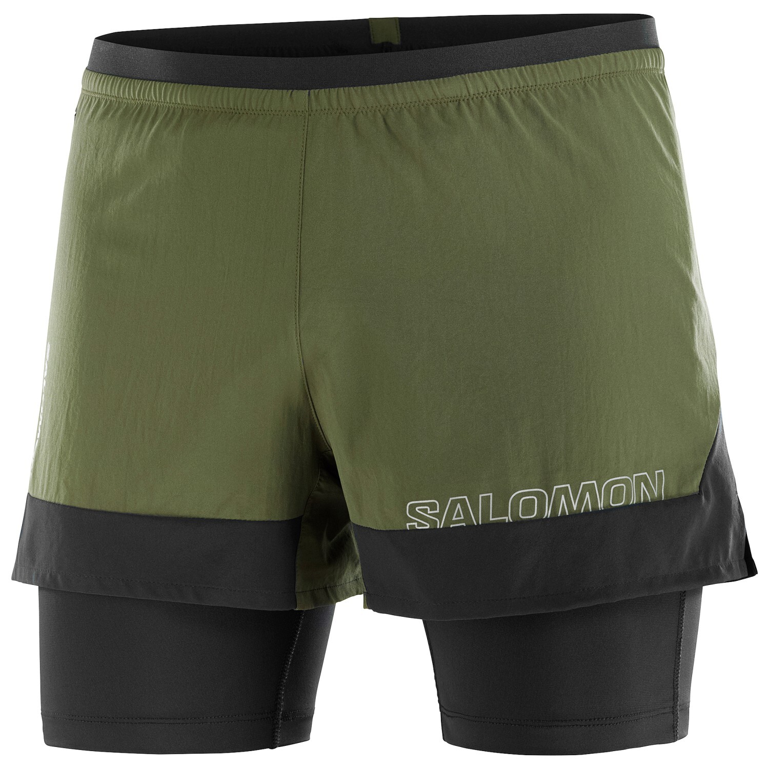

Шорты для бега Salomon Cross 2in1 Shorts, цвет Grape Leaf/Deep Black