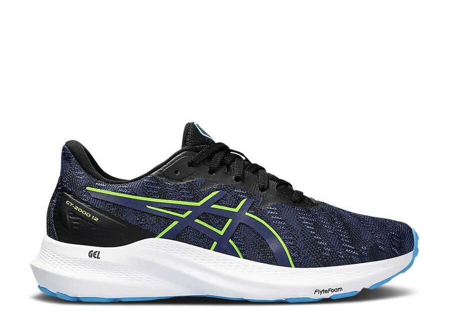 

Кроссовки ASICS Gt 2000 12 Gs 'Blue Expanse Neon Green', синий