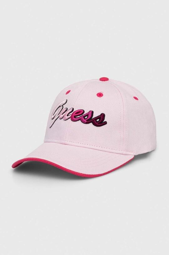 

Бейсболка из хлопка Guess, розовый