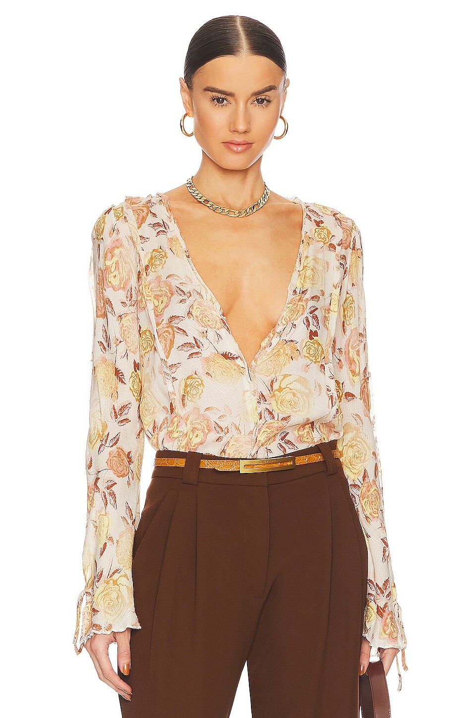

Боди Free People Everything's Rosy, цвет Tea Combo