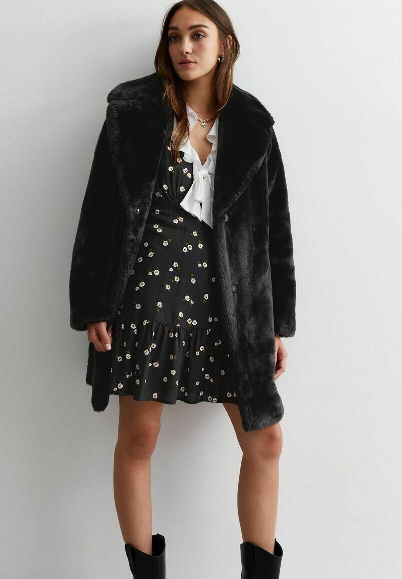 

Зимнее пальто New Look, цвет black