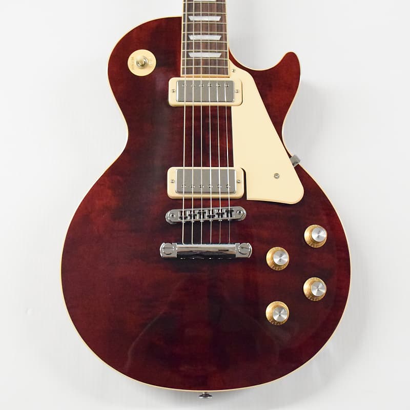 электрогитара les paul burny rlc60js blk Электрогитара Gibson Les Paul Deluxe 70s Electric Guitar - Wine Red