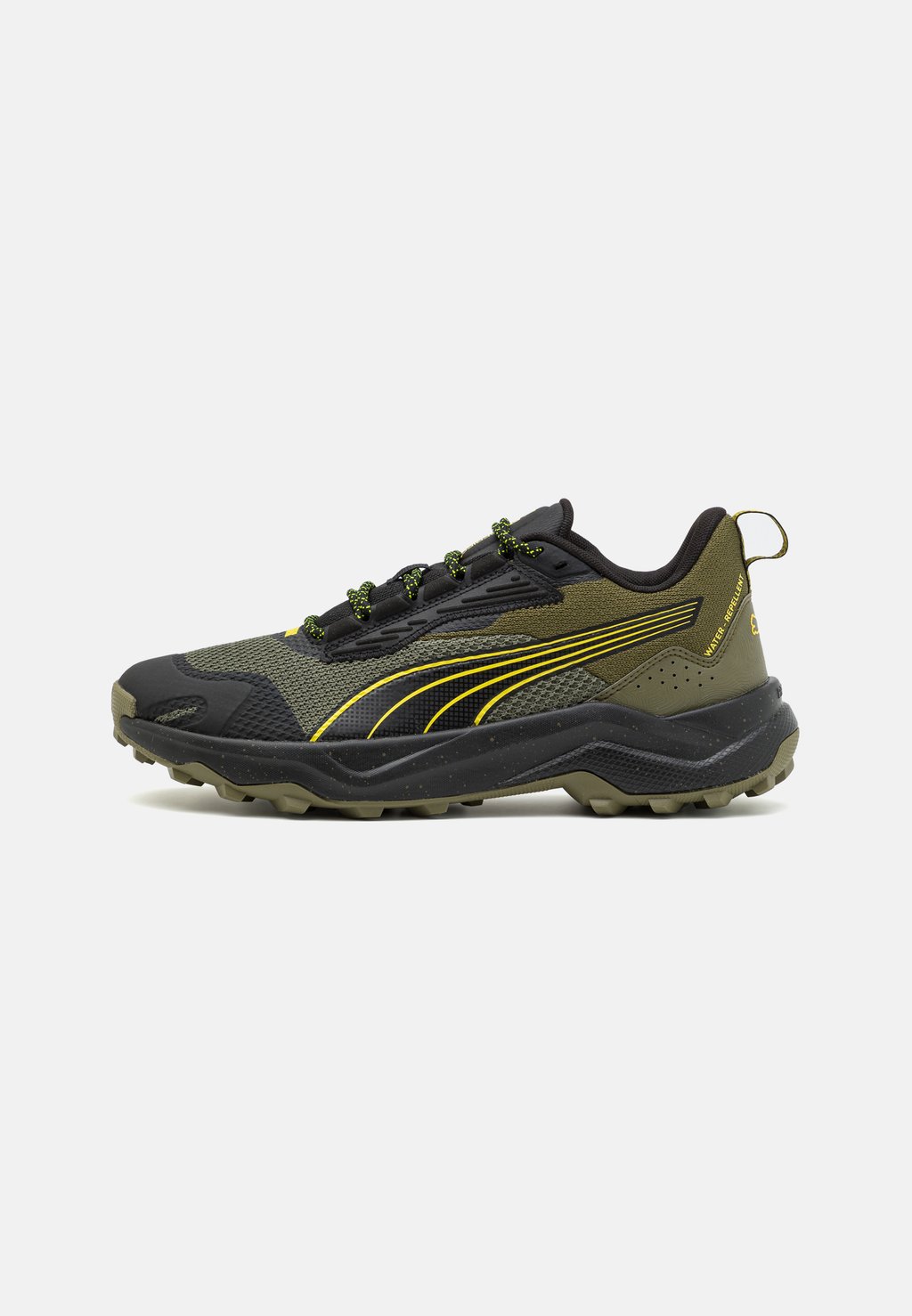 

Кроссовки для трейлраннинга OBSTRUCT PROFOAM BOLD WTR Puma, цвет olive/black/yellow blaze