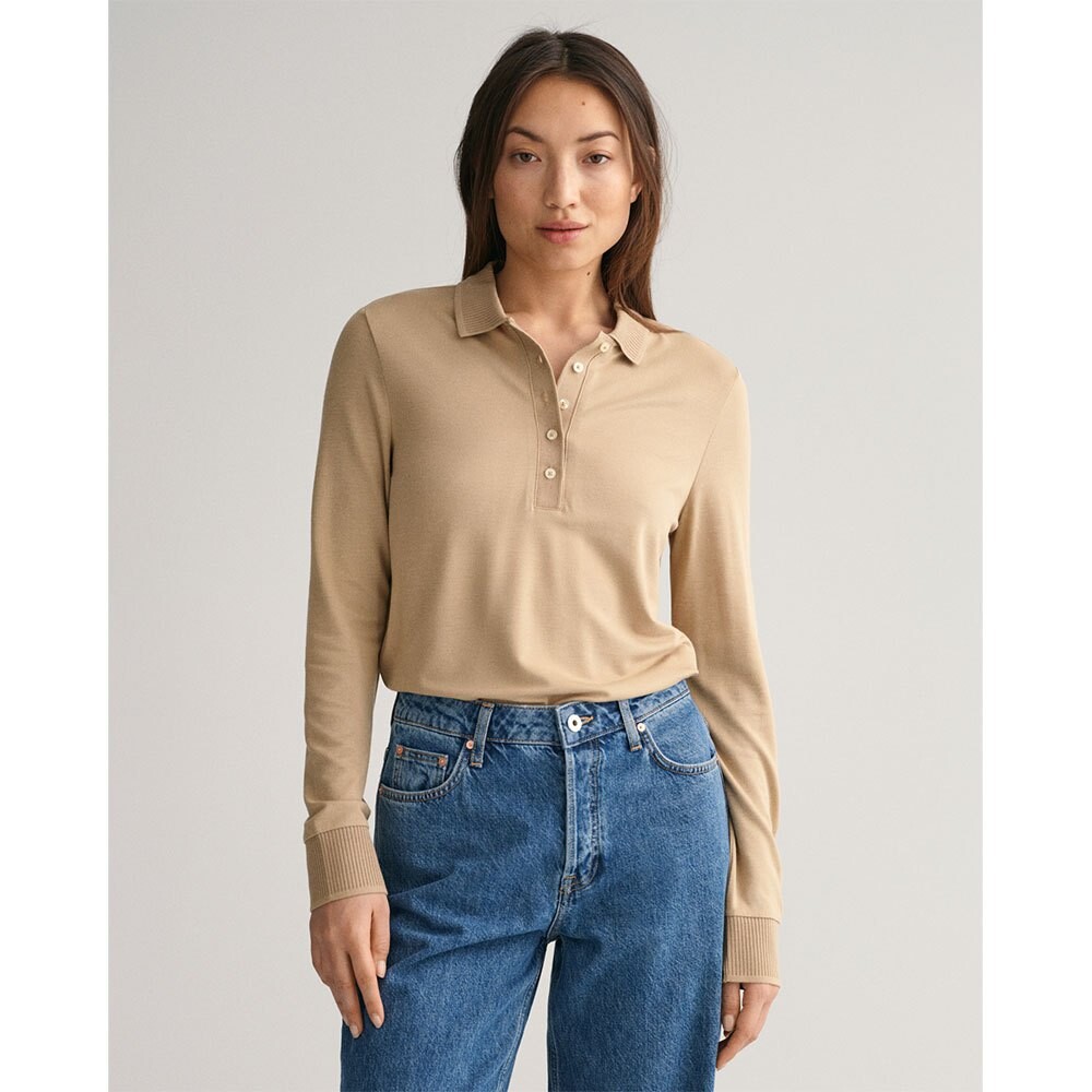 

Поло Gant Detail Collared, зеленый